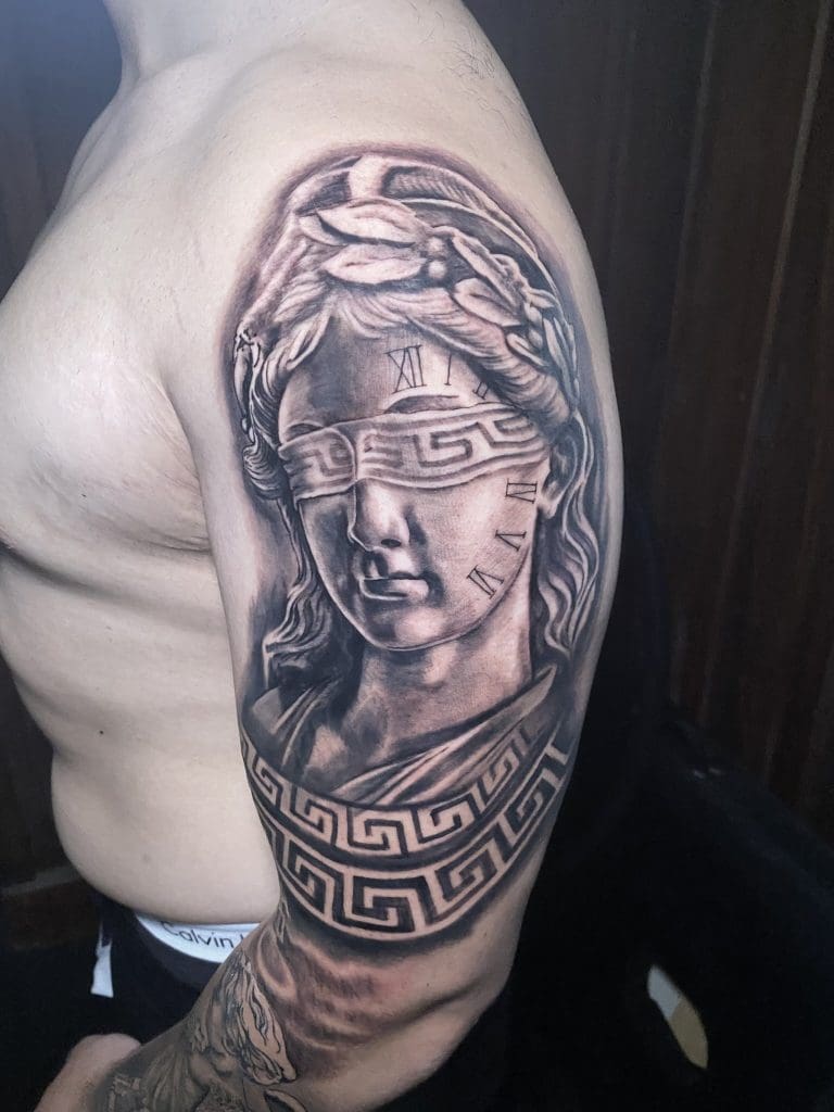 Realism tattoo on arm - B.LIST Christchurch