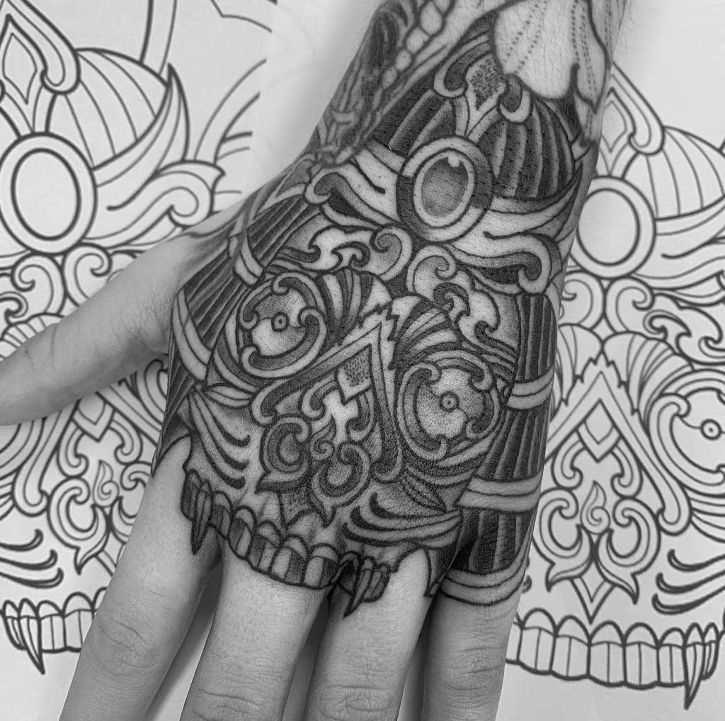 Ornamental abstract tattoo